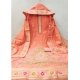 Women's Banarasi Silk Printed Unstitched Salwar Suit Material With Dupatta (Peach, 3Mtrs)