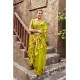 Women's Silk Blend Woven Saree With Unstitched Blouse 5.5 Mtr (Lime) Women's Silk Blend Woven Saree With Unstitched Blouse 5.5 Mtr (Lime)