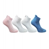 4_Pair Set Unisex Casual Cotton Printed Ankle Length Socks (Multicolor)