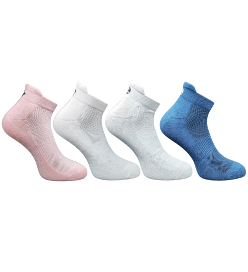 4_Pair Set Unisex Casual Cotton Printed Ankle Length Socks (Multicolor)