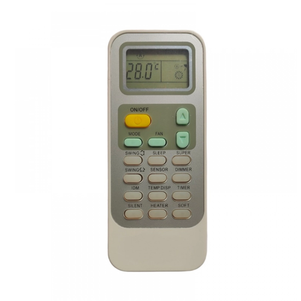Ecomoye AC Remote No. 130 (No Backlight), Compatible/Replacement for Hisense AC Remote Control, White (Exactly Same Remote will Only Work)