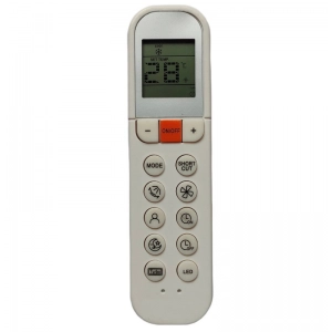 Ecomoye AC Remote No. 196 (No Backlight), Compatible/Replacement for Midea AC Remote Control, White (Exactly Same Remote will Only Work)