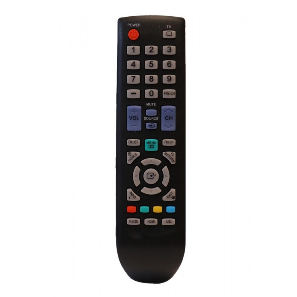 Ecomoye LCD/LED Remote No. URC74, Compatible/Replacement for Samsung LCD/LED TV Remote Control, Black (Exactly Same Remote will Only Work)