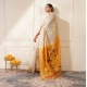 Women's Blended_Cotton Woven_Motifs Saree With Unstitched Blouse 5.5Mtr (Mustard)