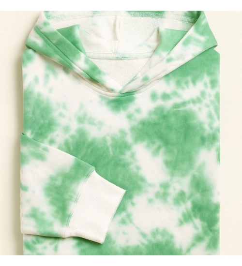 Men's Cotton Tie &amp; dye Hoodie (Green)