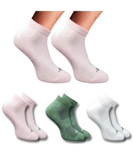 3_Pair Set Unisex Casual Cotton Printed Low Cut Socks (Multicolor)