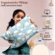 Soft Plush Printed Baby Infant Pillow for Kids Age 1 To 5 Years (Sky Blue)
