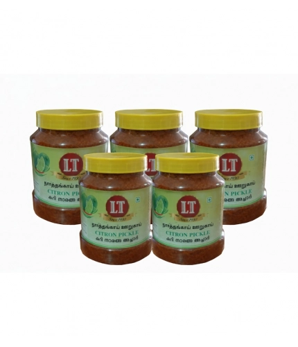 Pack of_5 100GM LT Citron Pickle Traditional Digestive Side Dish (Red)