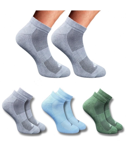 3_Pair Set Unisex Casual Cotton Printed Low Cut Socks (Multicolor)