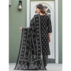 Women's Cotton Blend Printed Kurti With Pant Dupatta Set (Black) Women's Cotton Blend Printed Kurti With Pant Dupatta Set (Black)