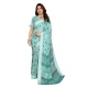Women's Georgette Printed Saree With Unstitched Blouse 5.5Mtr (Green) Women's Georgette Printed Saree With Unstitched Blouse 5.5Mtr (Green)