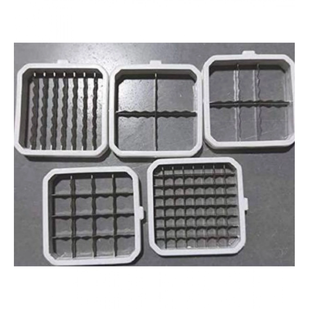 Stainless Steel Multifunction Vegetable Cutter Chipser Manual Quick Dicer Fruit Slicer Non-Skid Base Slicer and Cutter Grater (Color: Assorted )