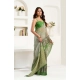 Women's Faux Linen Printed Ready to wear Saree With Unstitched Blouse 5.5Mtr (Light_Green) Women's Faux Linen Printed Ready to wear Saree With Unstitched Blouse 5.5Mtr (Light_Green)