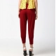 Women's Polyester Solid Elasticated Trousers (Maroon) Women's Polyester Solid Elasticated Trousers (Maroon)
