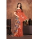 Women's Linen Printed Saree With Unstitched Blouse 5.5Mtr (Red) Women's Linen Printed Saree With Unstitched Blouse 5.5Mtr (Red)