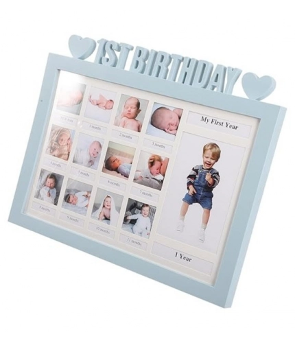 Acrylic First Year Baby Photo Frame (Multicolor)