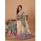 Women's Jacquard Saree With Unstitched Blouse 5.5Mtr (Multicolor) Women's Jacquard Saree With Unstitched Blouse 5.5Mtr (Multicolor)