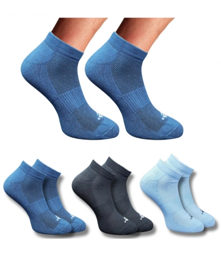 3_Pair Set Unisex Casual Cotton Printed Low Cut Socks (Multicolor)