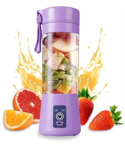 Plastic Solid Electric USB Juicer (Purple)