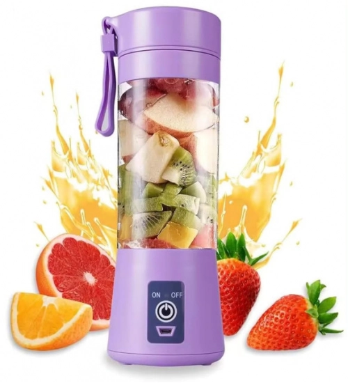 Plastic Solid Electric USB Juicer (Purple)
