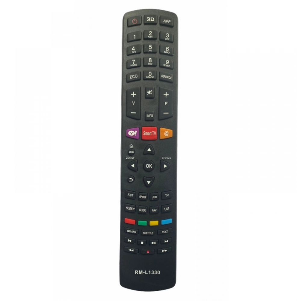 Ecomoye Smart TV Remote No. 556 (No Voice), Compatible/Replacement for Sansui Smart TV LCD/LED Remote Control, Black (Exactly Same Remote will Only Work)