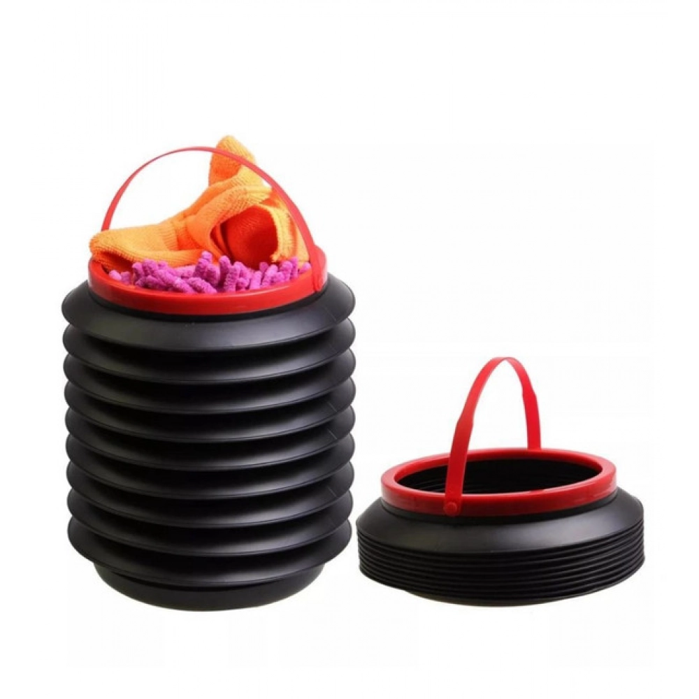 Pack Of 3_Foldable Dustbin – Portable And Space-Saving Trash Container (Color: Assorted )