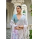Women's Blended_Cotton Floral Weaving Pattern Saree With Unstitched Blouse 5.5Mtr (Pink)