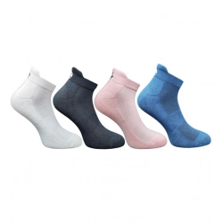 4_Pair Set Unisex Casual Cotton Printed Ankle Length Socks (Multicolor)