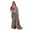Women's Faux Linen Printed Ready to wear Saree With Unstitched Blouse 5.5Mtr (Multicolor) Women's Faux Linen Printed Ready to wear Saree With Unstitched Blouse 5.5Mtr (Multicolor)