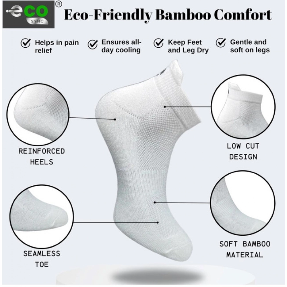 4_Pair Set Unisex Casual Cotton Printed Ankle Length Socks (Multicolor)