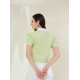 Women's Cotton Striped Half Sleeve Shirt (Green - White) Women's Cotton Striped Half Sleeve Shirt (Green - White)