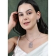 Women's Brass Silver Plated Pendant Set (Pink) Women's Brass Silver Plated Pendant Set (Pink)