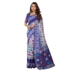 Women's Faux Linen Geometric Print Ready to wear Saree With Unstitched Blouse 5.5Mtr (Blue) Women's Faux Linen Geometric Print Ready to wear Saree With Unstitched Blouse 5.5Mtr (Blue)