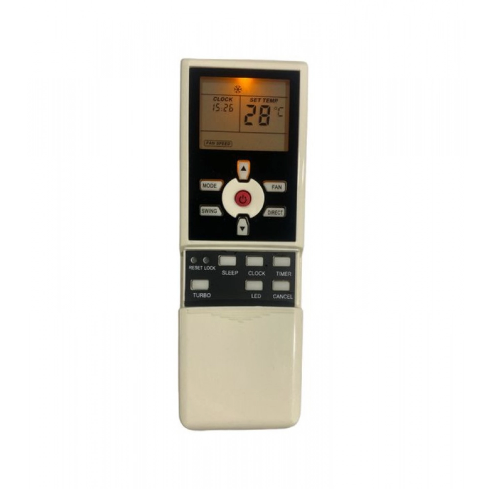 Ecomoye AC Remote No. 55 (with Backlight), Compatible/Replacement for Videocon AC Remote Control, White (Exactly Same Remote will Only Work)