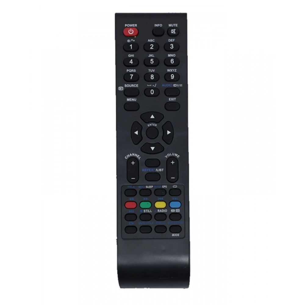 Ecomoye LCD/LED Remote No. MX06, Compatible/Replacement for AOC LCD/LED TV Remote Control, Black (Exactly Same Remote will Only Work)