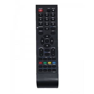 Ecomoye LCD/LED Remote No. MX06, Compatible/Replacement for Vu LCD/LED TV Remote Control, Black (Exactly Same Remote will Only Work)