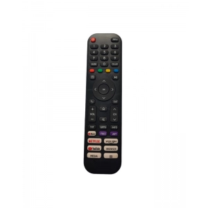 Ecomoye Smart TV Remote No. 986 (No Voice), Compatible/Replacement for Vu Smart TV LCD/LED Remote Control, Black (Exactly Same Remote will Only Work)