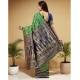 Women's Silk Blend Zari Weaving Saree With Unstitched Blouse 5.5Mtr (Green) Women's Silk Blend Zari Weaving Saree With Unstitched Blouse 5.5Mtr (Green)