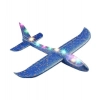 EPP Foam Galaxy Hand Throw Flying LED Glider Airplane (Blue-Multicolor)