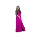 Women's Satin Solid Saree With Unstitched Blouse 5.5Mtr (Magenta)