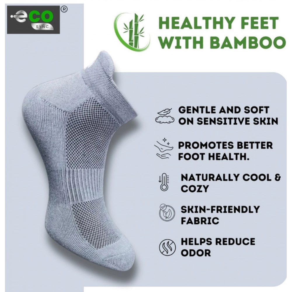 4_Pair Set Unisex Casual Cotton Printed Ankle Length Socks (Multicolor)