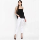 Women's Polyester Embellished Shoulder Straps Top (Black) Women's Polyester Embellished Shoulder Straps Top (Black)