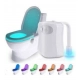 Pack of 2_Toilet Bowl Night Light – Motion Sensor LED Toilet Lamp (Color: Assorted )