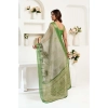Women's Faux Linen Printed Ready to wear Saree With Unstitched Blouse 5.5Mtr (Light_Green) Women's Faux Linen Printed Ready to wear Saree With Unstitched Blouse 5.5Mtr (Light_Green)