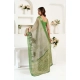 Women's Faux Linen Printed Ready to wear Saree With Unstitched Blouse 5.5Mtr (Light_Green) Women's Faux Linen Printed Ready to wear Saree With Unstitched Blouse 5.5Mtr (Light_Green)