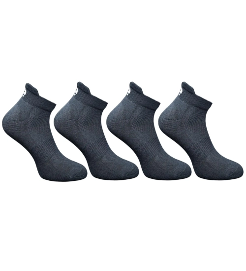 4_Pair Set Unisex Casual Cotton Printed Ankle Length Socks (Multicolor)