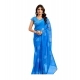 Women's Linen Cotton Printed Ready To Wear Saree With Unstitched Blouse 5.5 Mtr (Royal_Blue) Women's Linen Cotton Printed Ready To Wear Saree With Unstitched Blouse 5.5 Mtr (Royal_Blue)