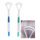 Pack Of 3_Double Edged Plastic Tongue Cleaner (Color: Assorted ) Pack Of 3_Double Edged Plastic Tongue Cleaner (Color: Assorted )