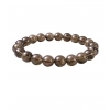 Natural Crystal 8mm Smoky Quartz Bracelet  (Brown)