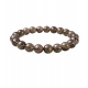 Natural Crystal 8mm Smoky Quartz Bracelet  (Brown)